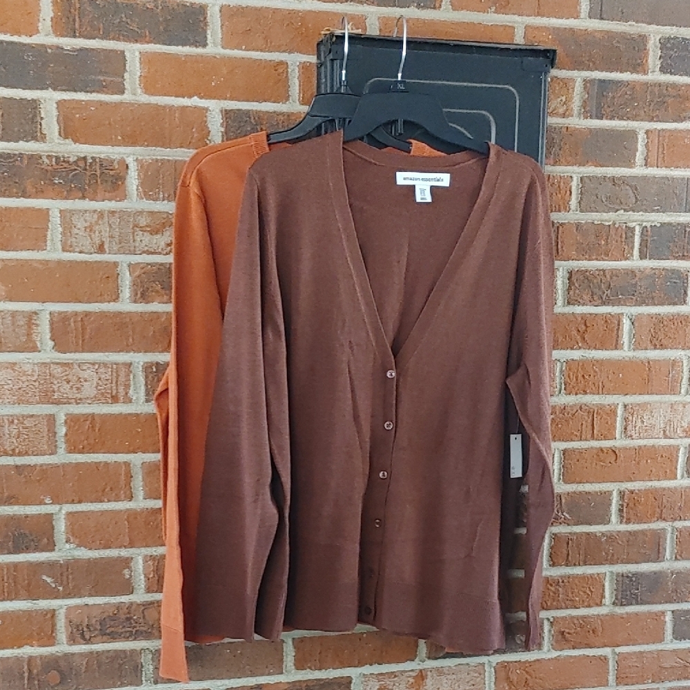 Amazon Essentials Set of 2 Long Sleeve Cardigans Size XXL